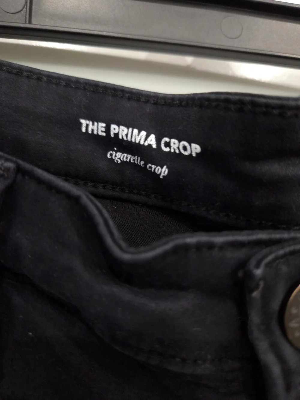 ADRIANO GOLDSCHMIED The Prima Crop Cigarette Crop Black Jeans SIZE 28